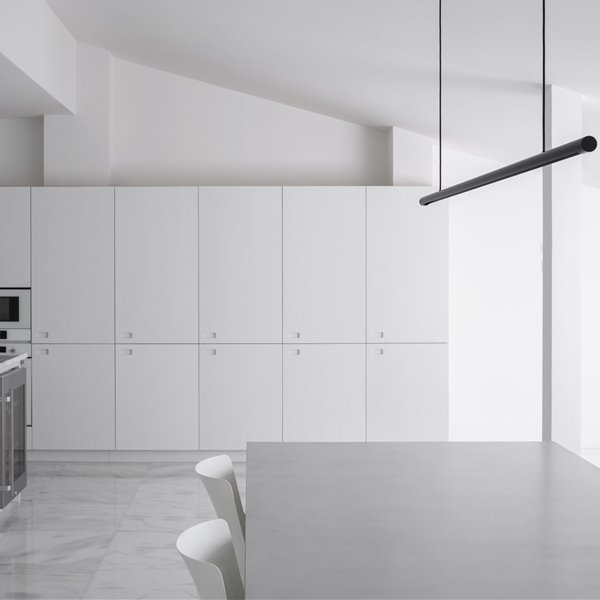 Este penthouse en Madrid recuperó su pasado señorial gracias al mármol