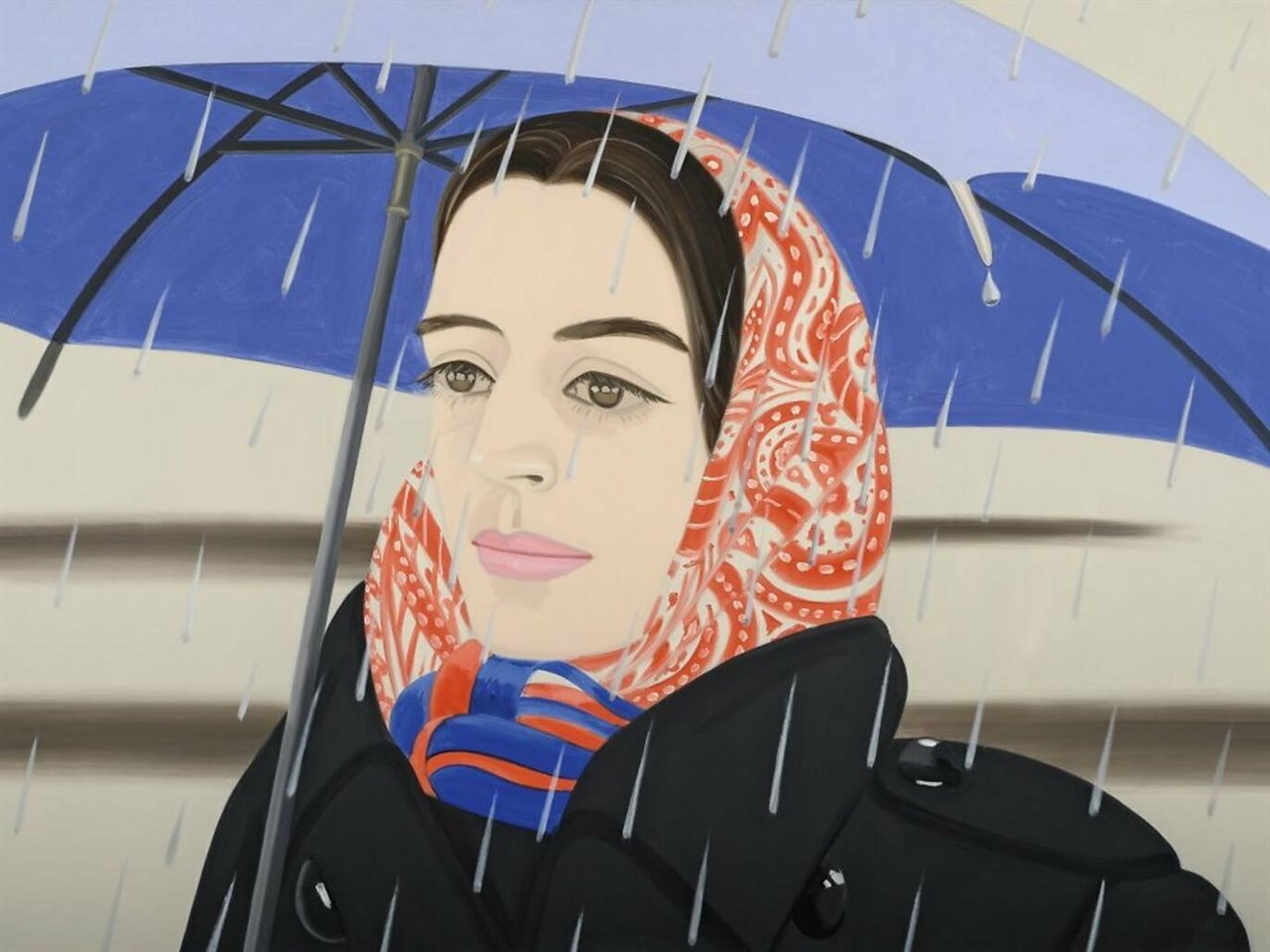 Con 94 años, Alex Katz no ha dejado de pintar rostros y plasmarlos como si fueran fotografías. 