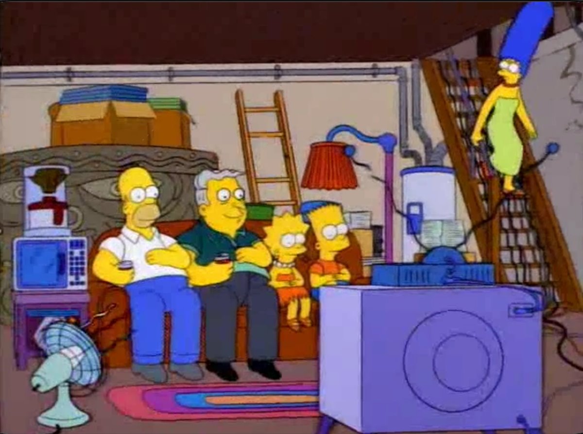 Tras la familia (y el hijo secreto del señor Burns), la cabeza Olmeca.