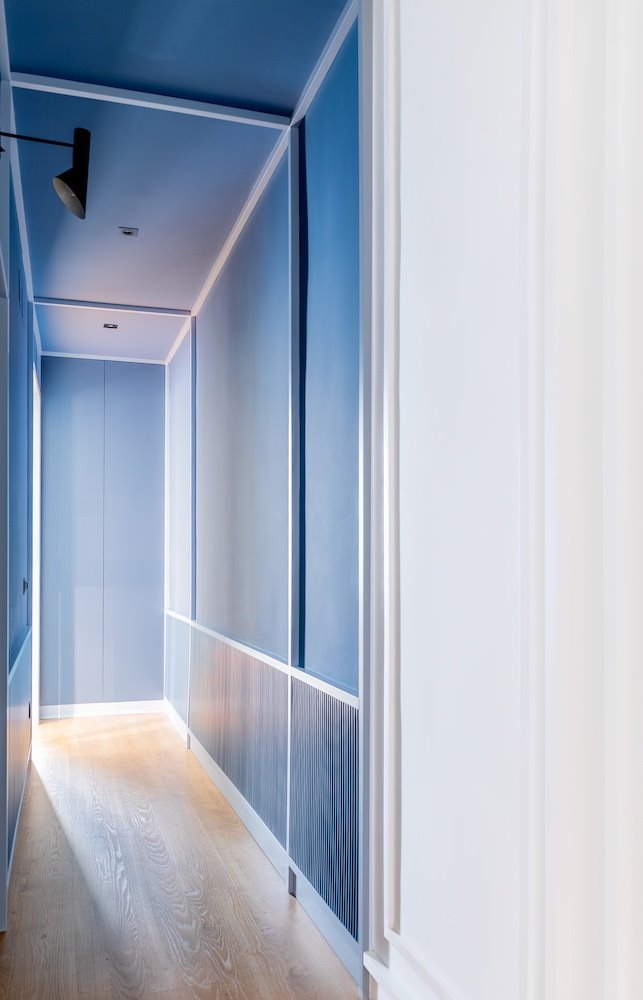 casa balboa noju studio pasillo