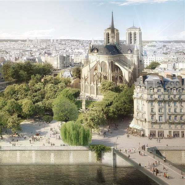 Ya sabemos cómo será el paisaje que rodeará Notre Dame tras su restauración
