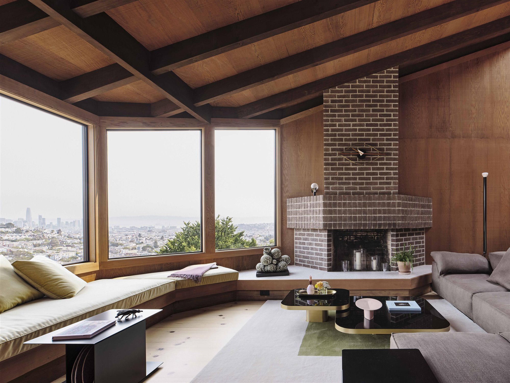Y por supuesto, una chimenea.