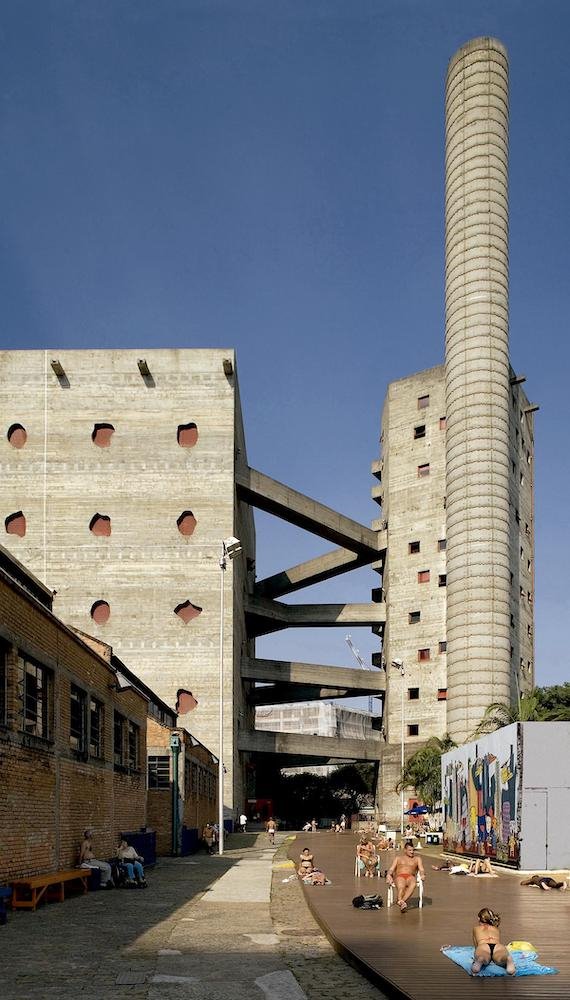 SESC Pompéia, São Paulo (1977).