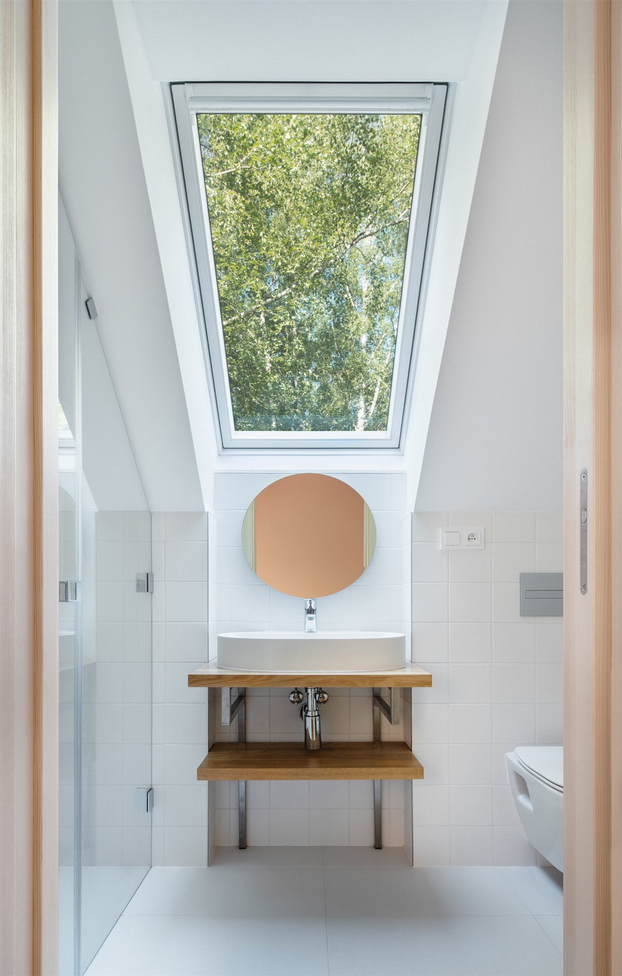 baño cabaña de madera