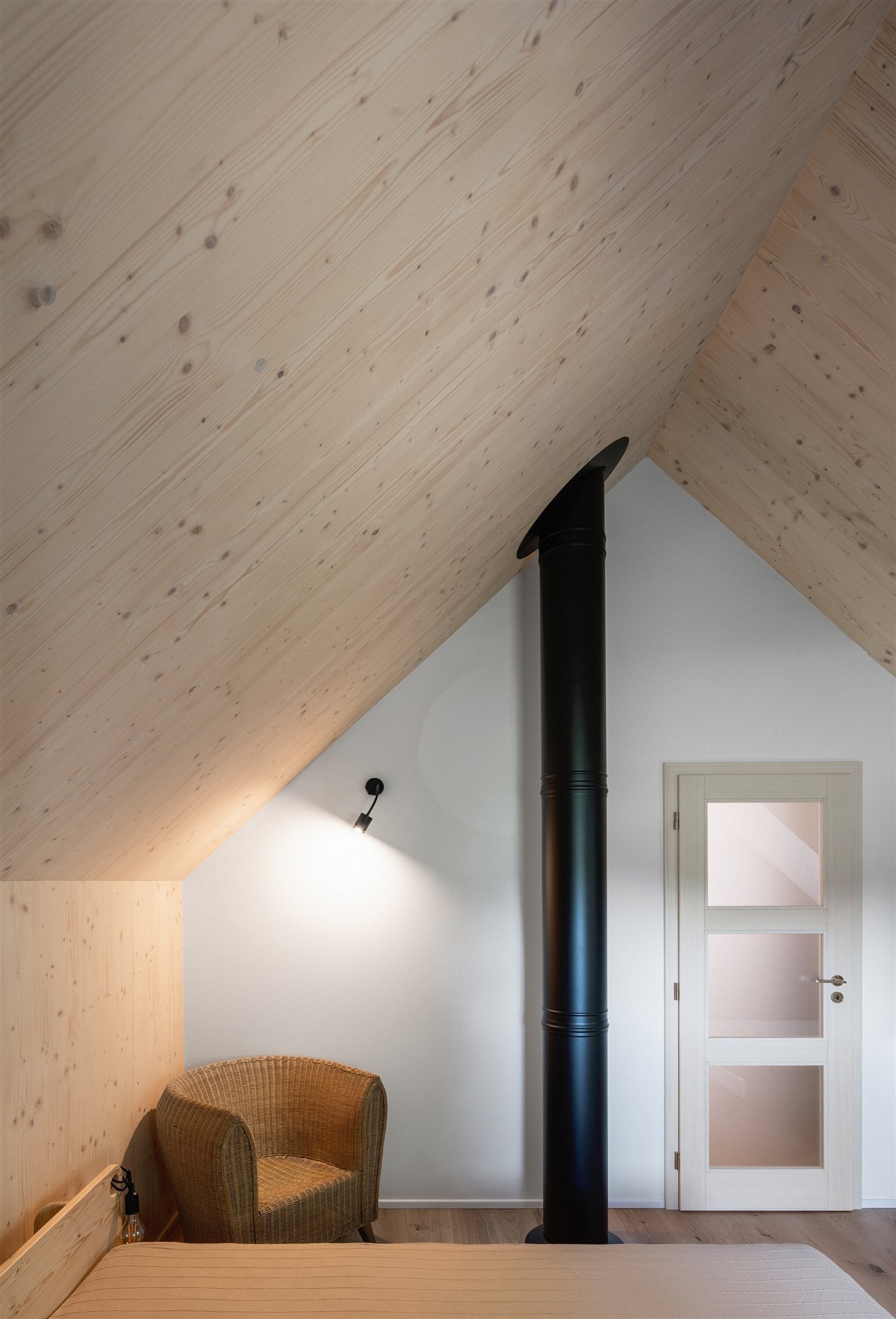 interior cabaña de madera