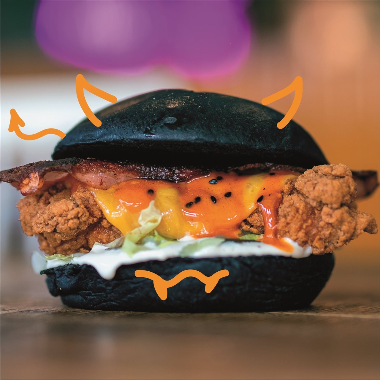 La hamburguesa especial Halloween