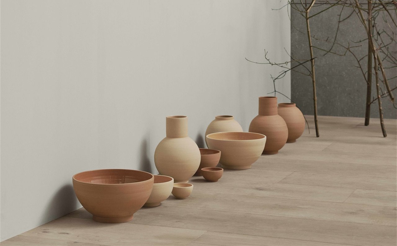 Jarrones y boles producidos por Pott Project exclusivamente para Carl Hansen & Søn y disponibles en su flagship store de Barcelona.