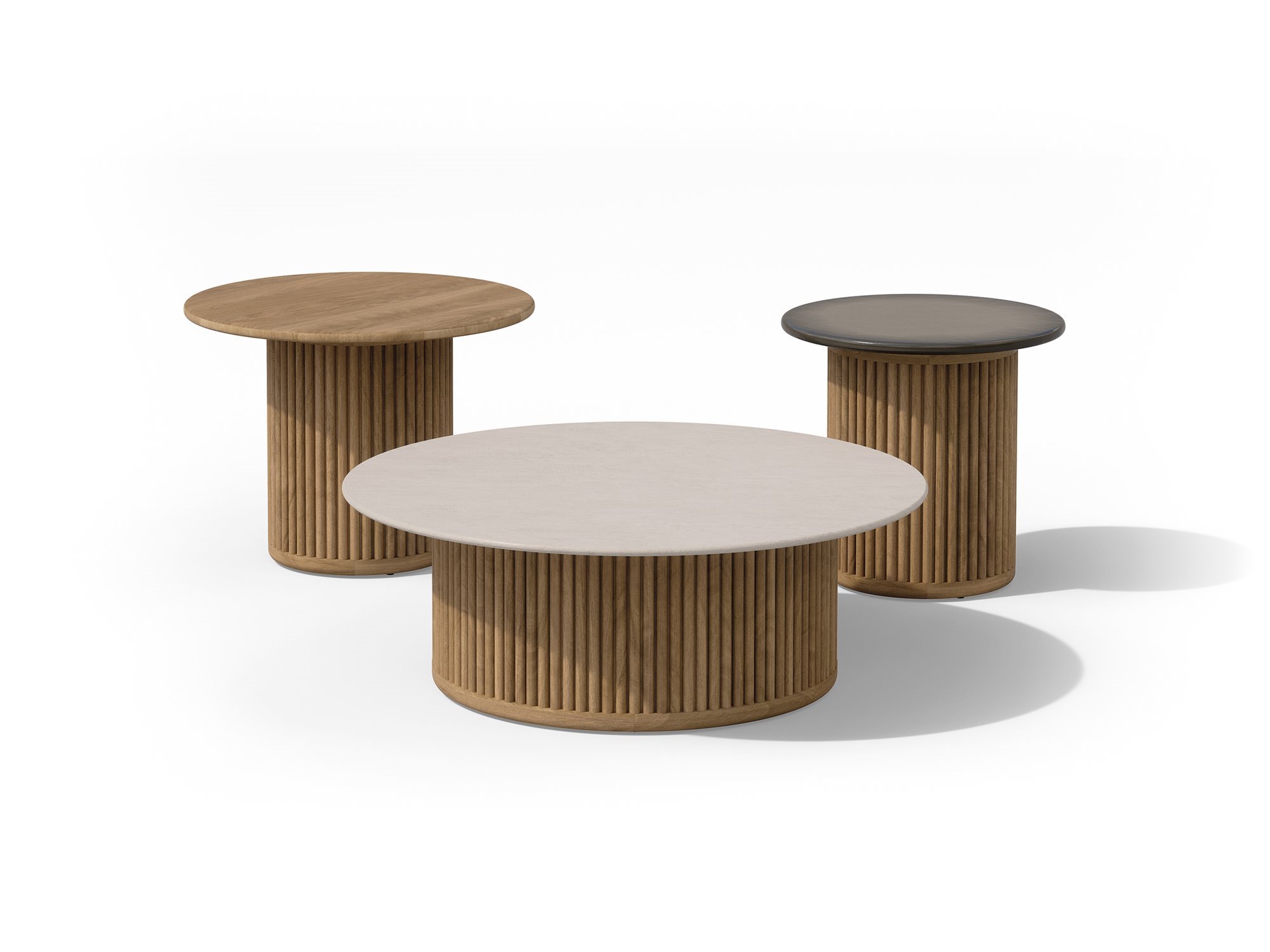 OTTO Teak Side-Table Tripple shadow