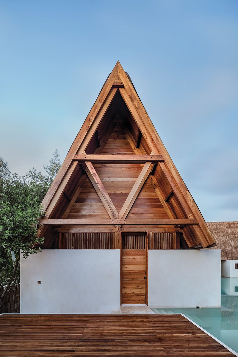 Villa del hotel Holbox, en Punta Caliza (México), de Macías Peredo. 
