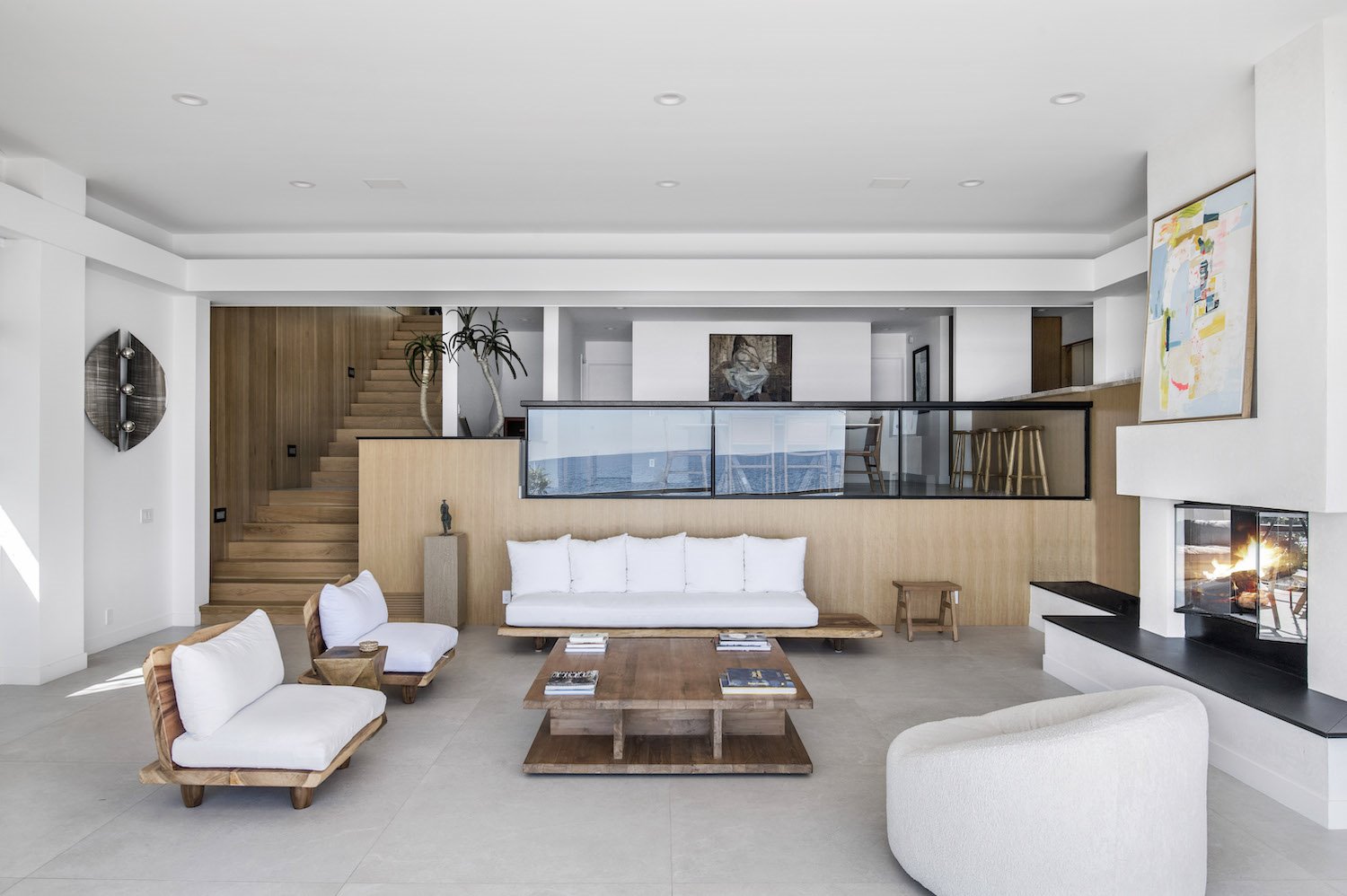 casa steve mcqueen alic macgraw malibú salón doble altura