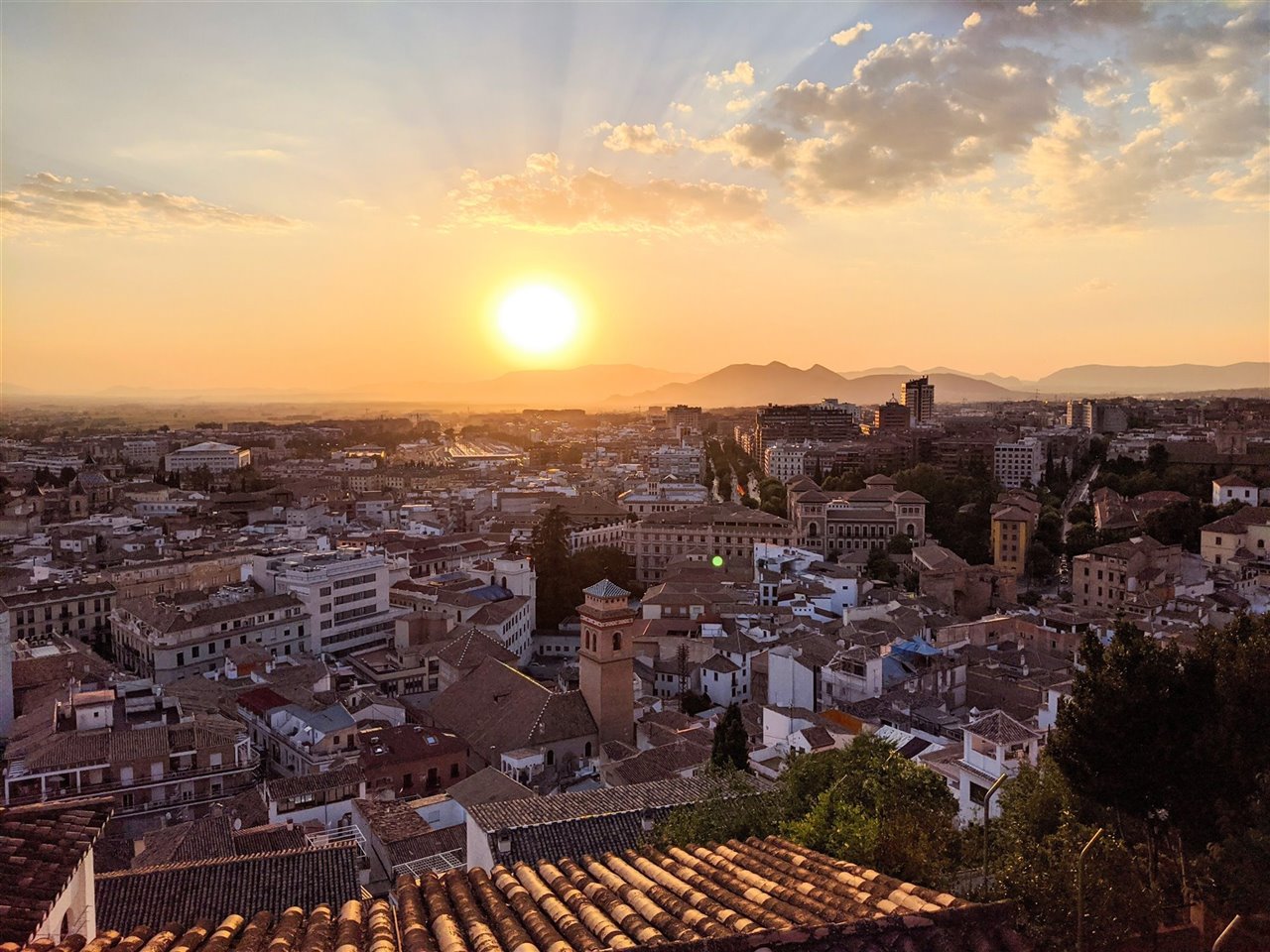 Granada desde el barrio del Albaicín.