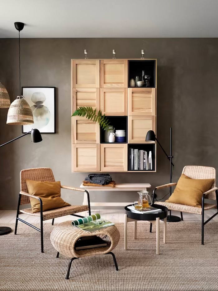 reposapiés y mesa auxiliar ikea salón