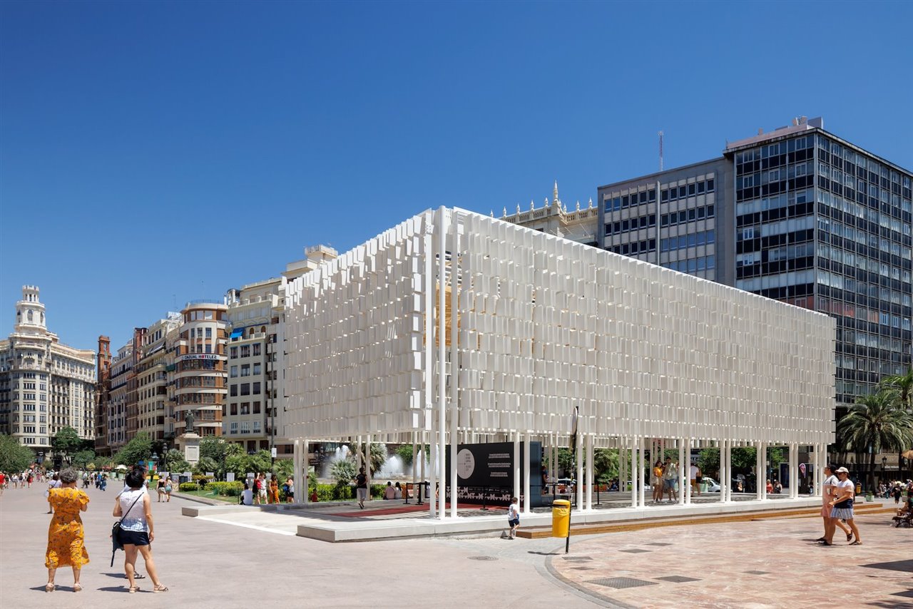 Pabellón Ágora Valencia, de Arqueha+Miguel Arraiz. Foto: Alejandro Gomez Vives