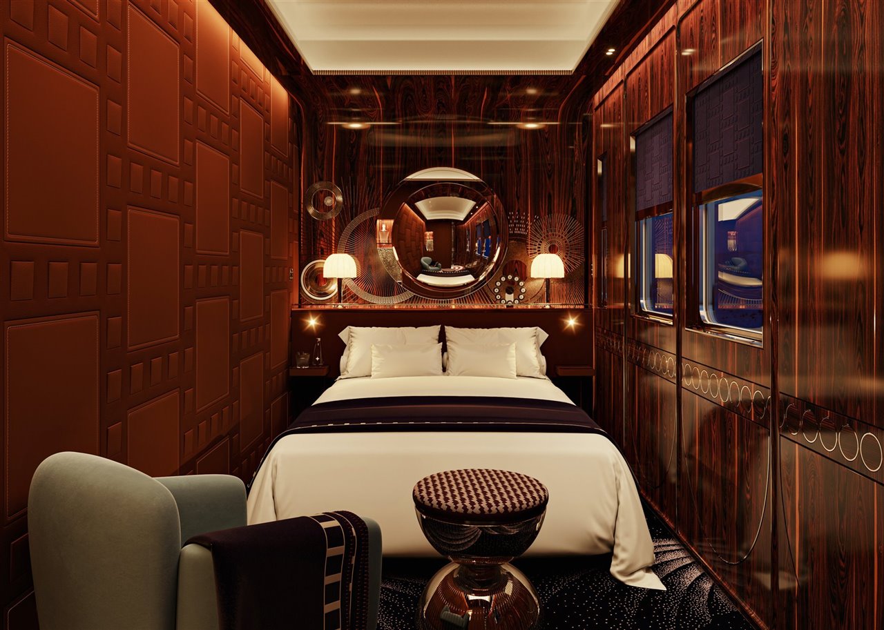 Las suites del nuevo Orient Express cuentan con vestidor y baño. 