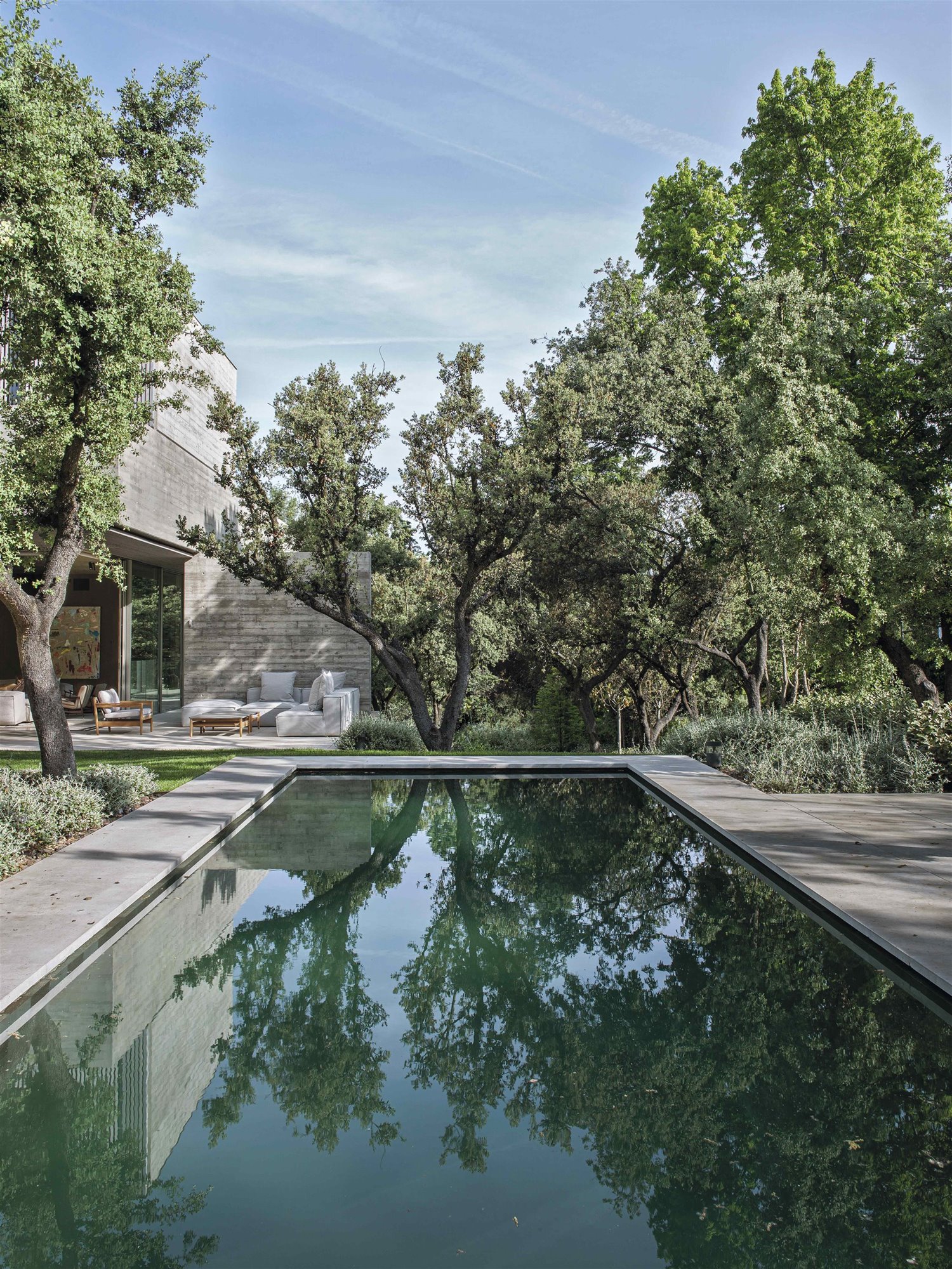 casa hormigon belen domecq piscina