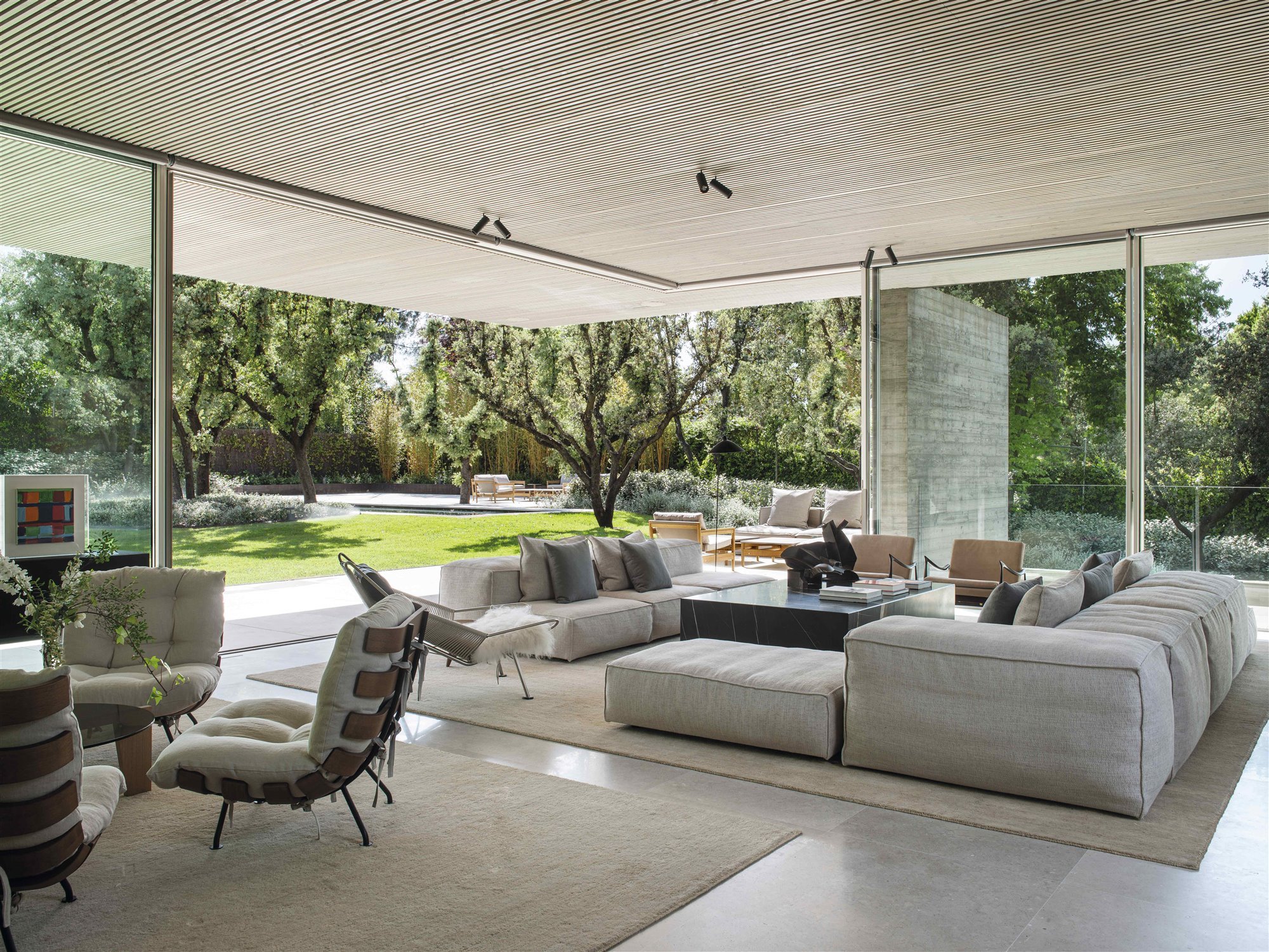casa hormigon belen domecq salon abierto