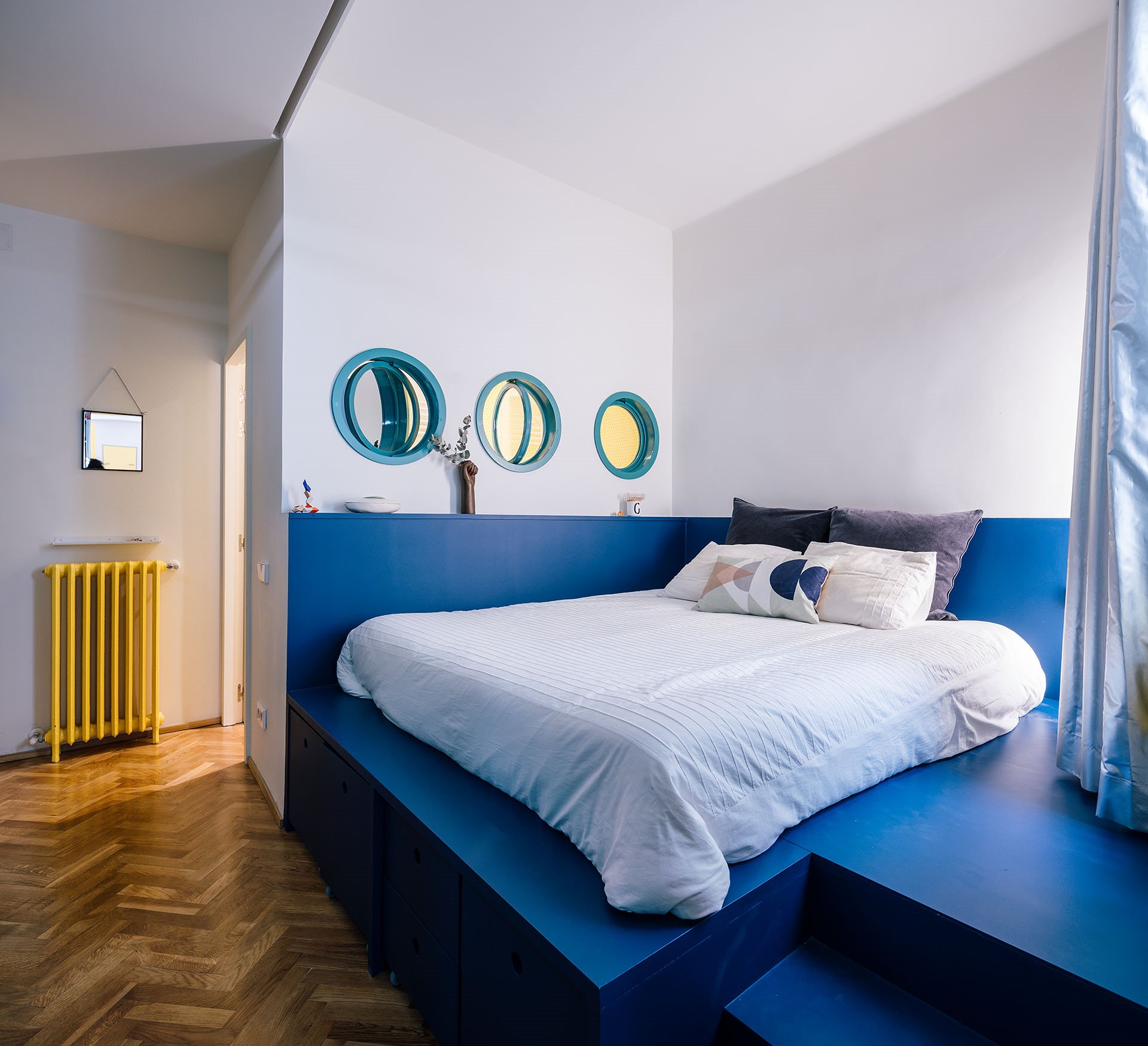 Impepinable Studio. Dormir en azul