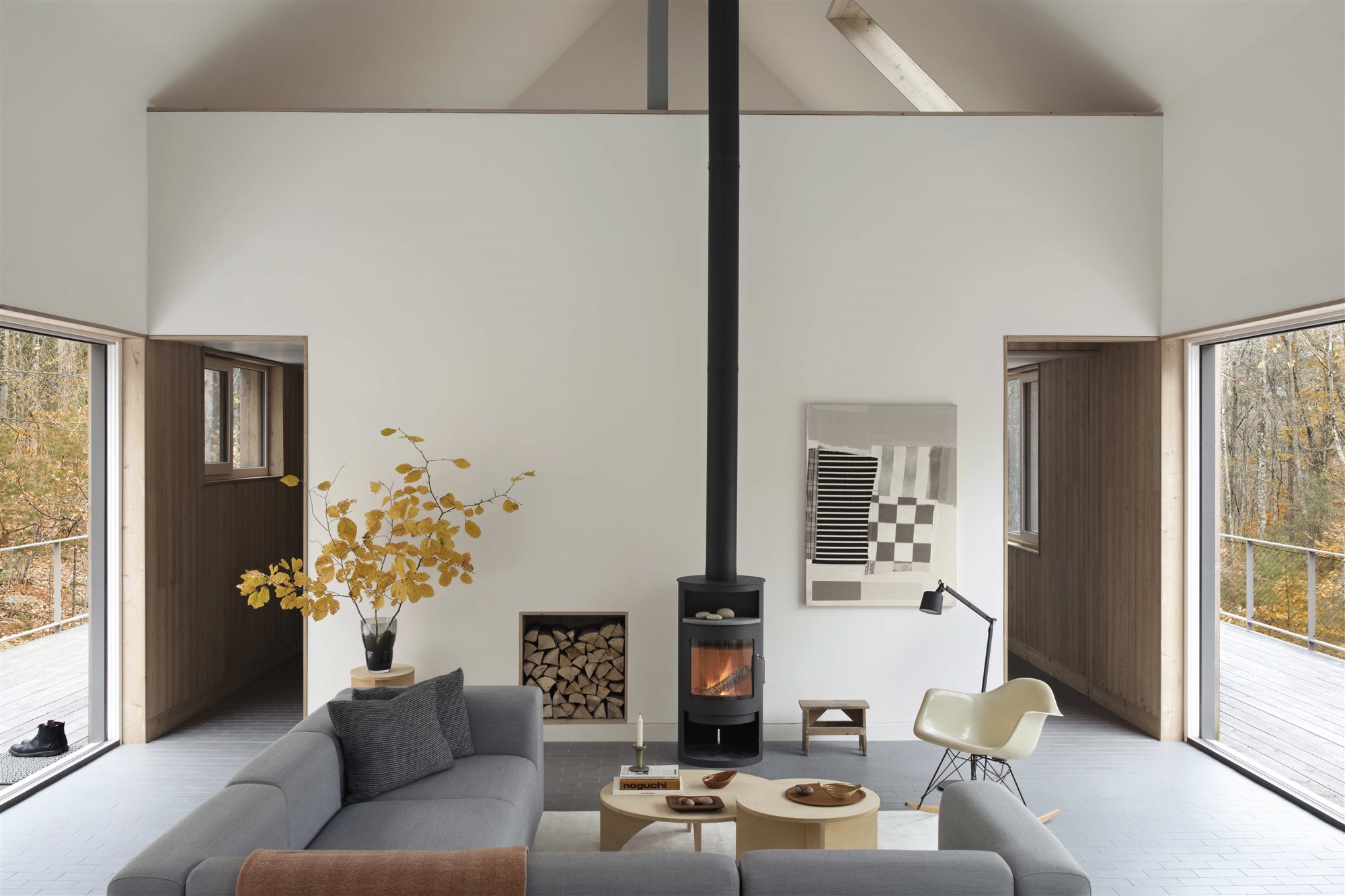 Catskills refugio en el bosque salon