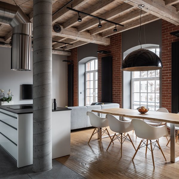 loft con muebles 