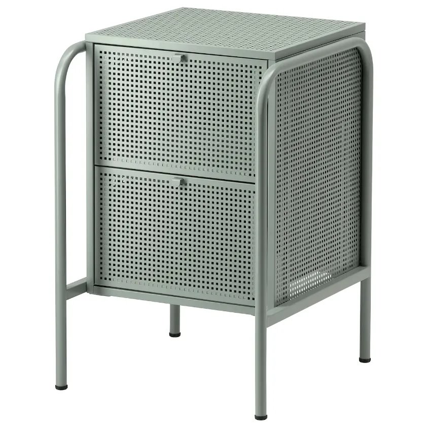 mesita de noche verde Ikea. Nostalgia retro 