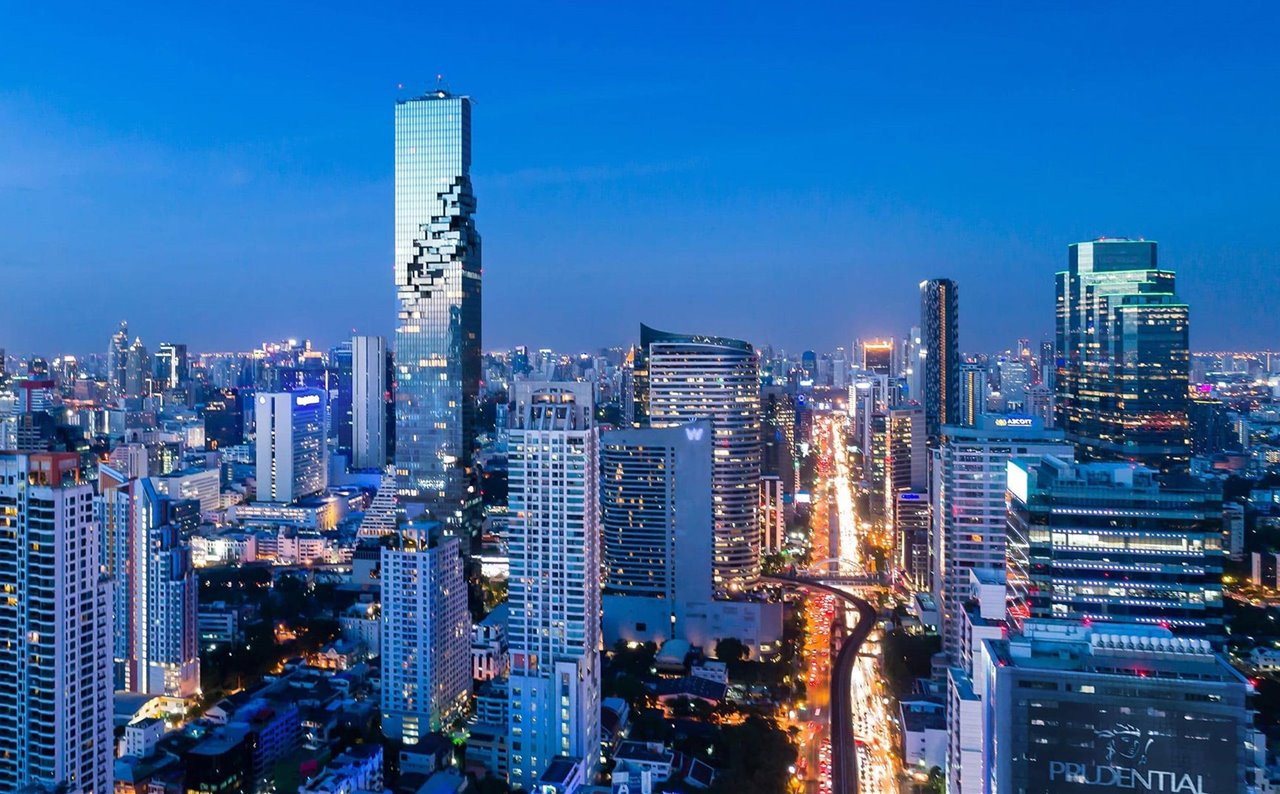 Skyline de Bangkok.
