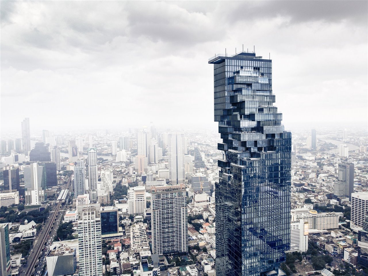 Torre MahaNakhon en Bangkok.