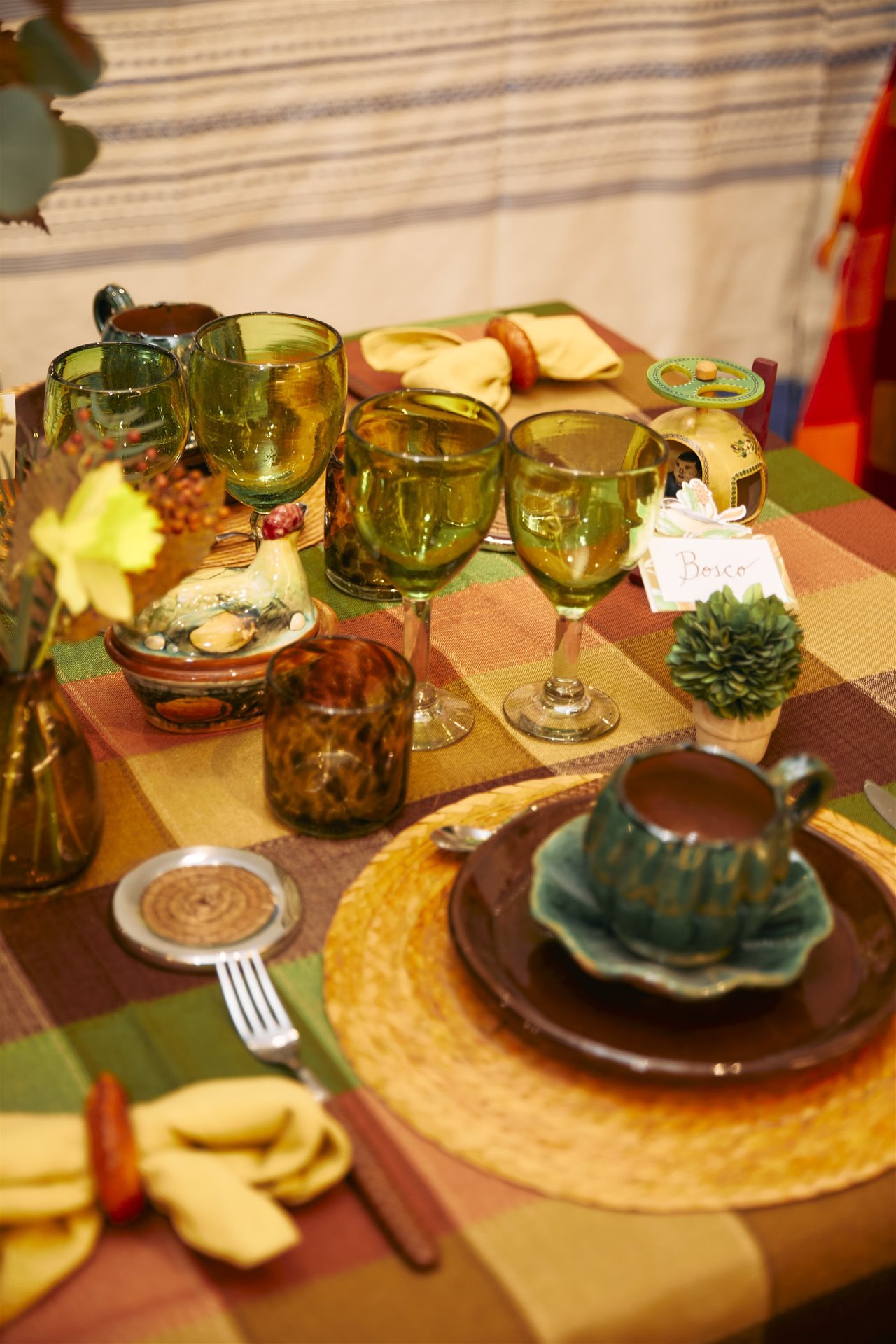 Las mesas de inspiración mexicana están llenas de artesanía y color.