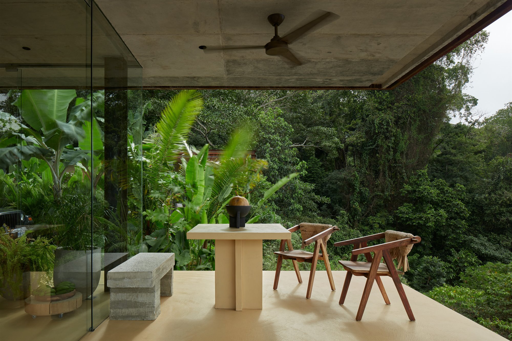 Terraza selva casa Costa Rica