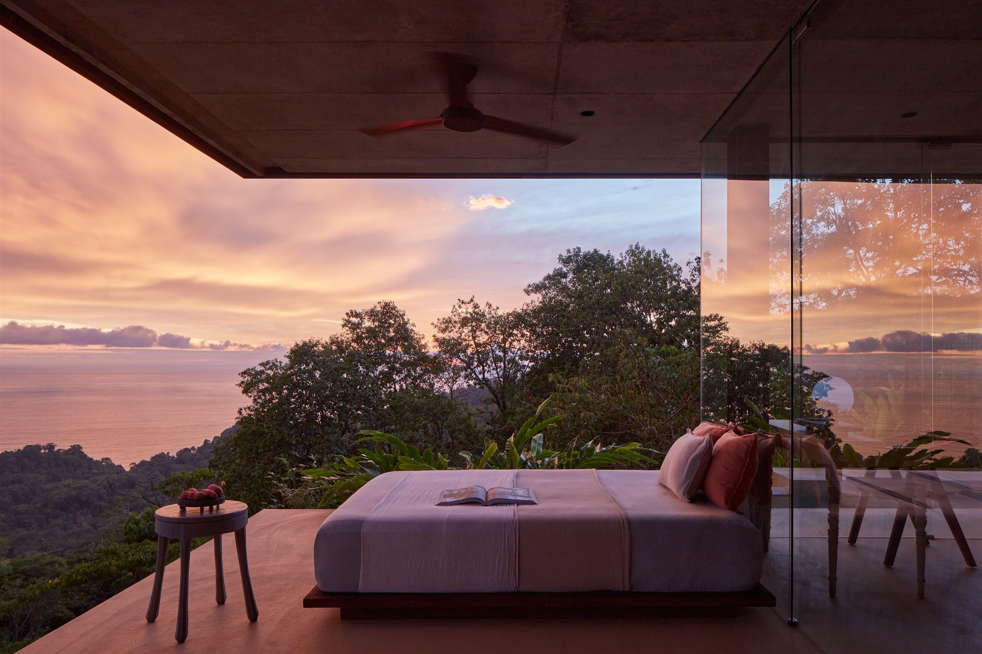 vistas villa atardecer 