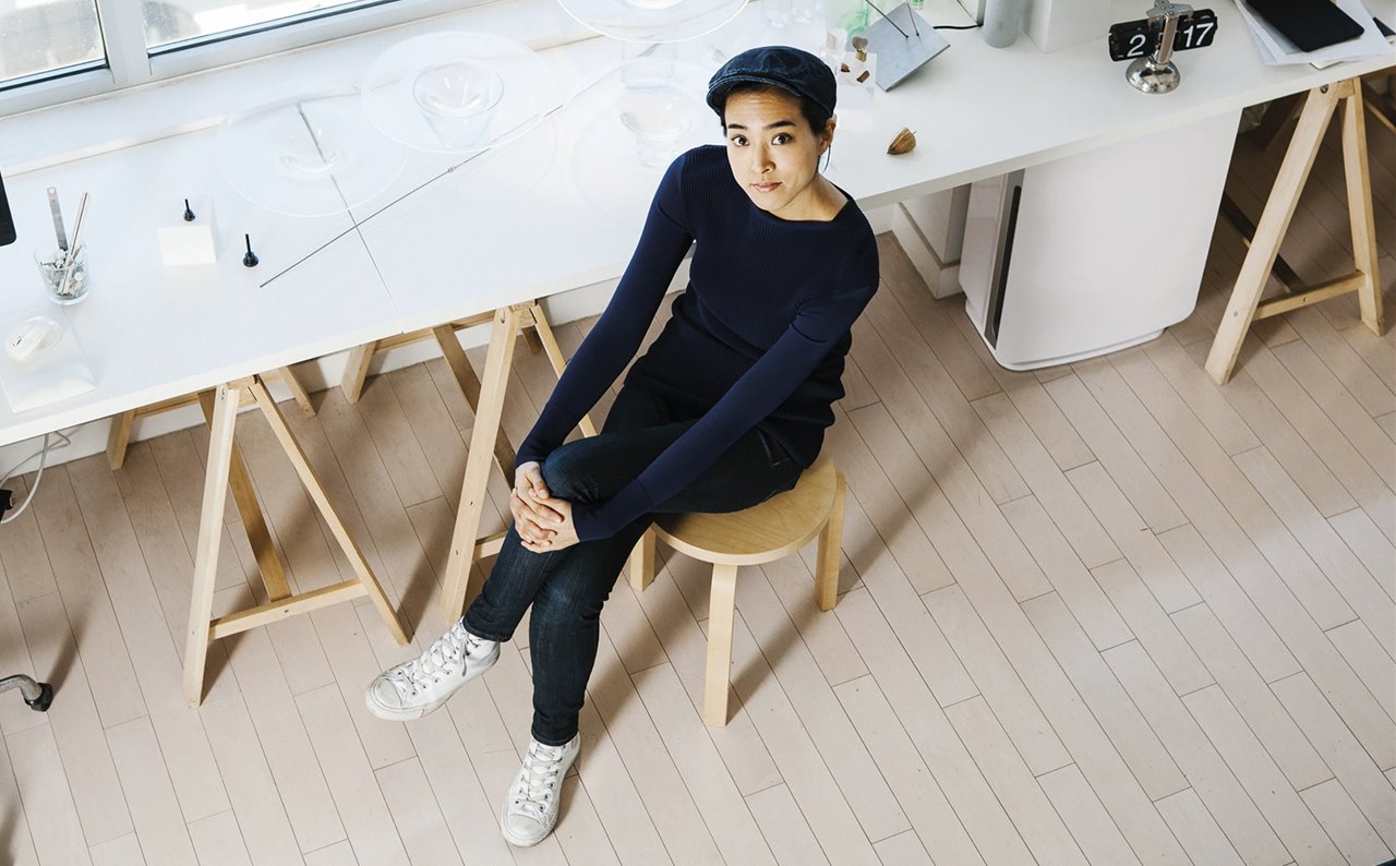 Nao Tamura en su estudio.