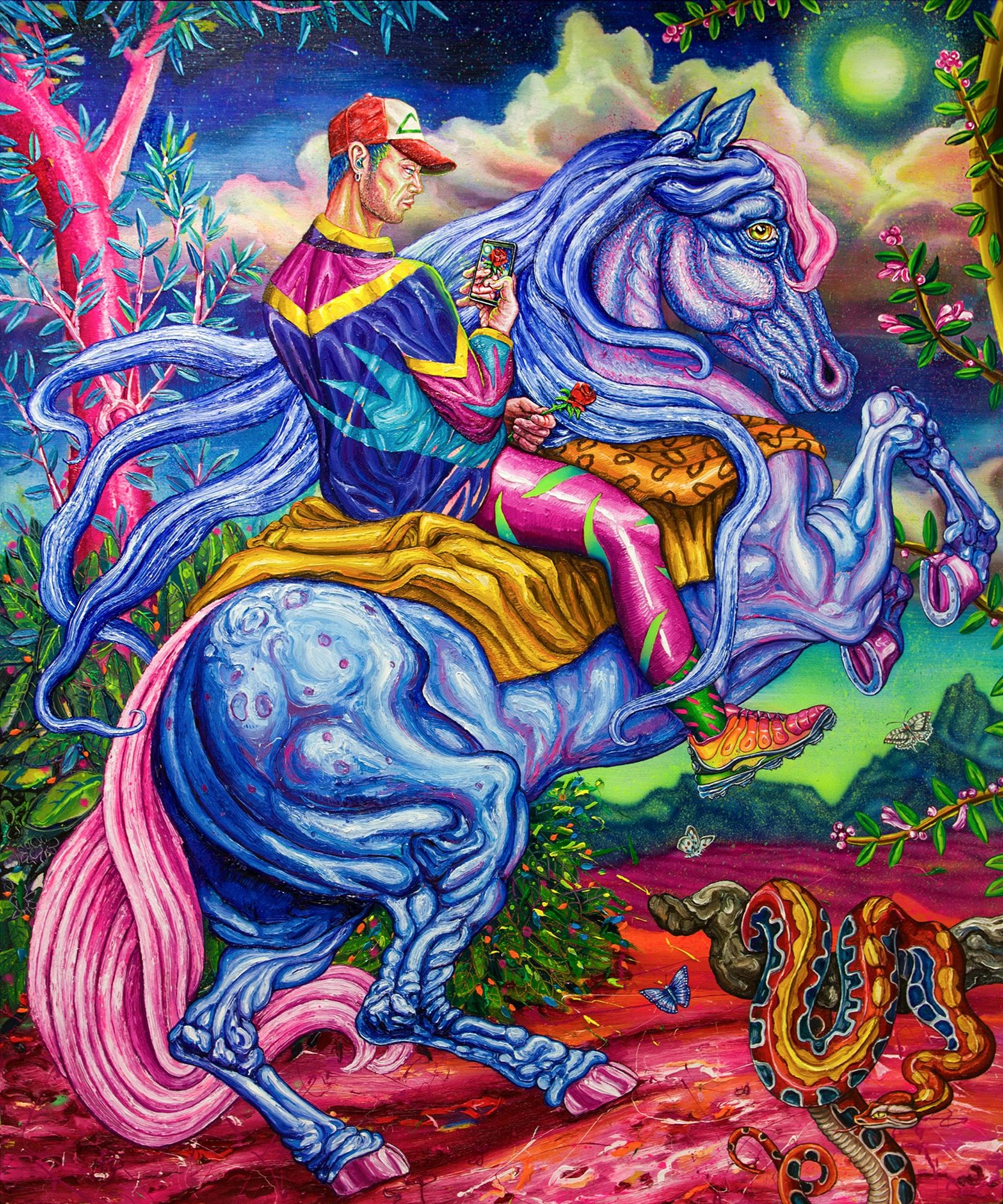 'Gospel de Media Noche (Capítulo 8 Midnight Gospel)', 2021, Miguel Scheroff, Renace Contemporary Art