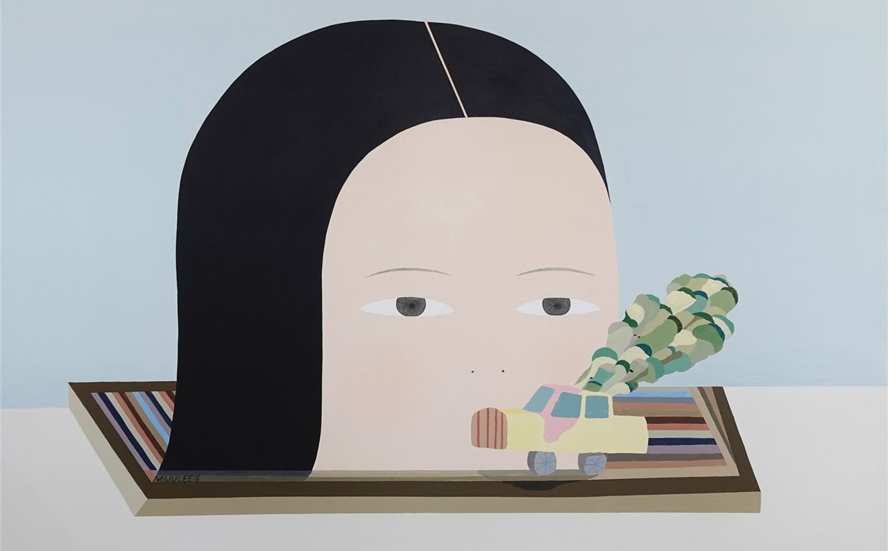 Obra de la artista Miju Lee en La Bibi Gallery. 
