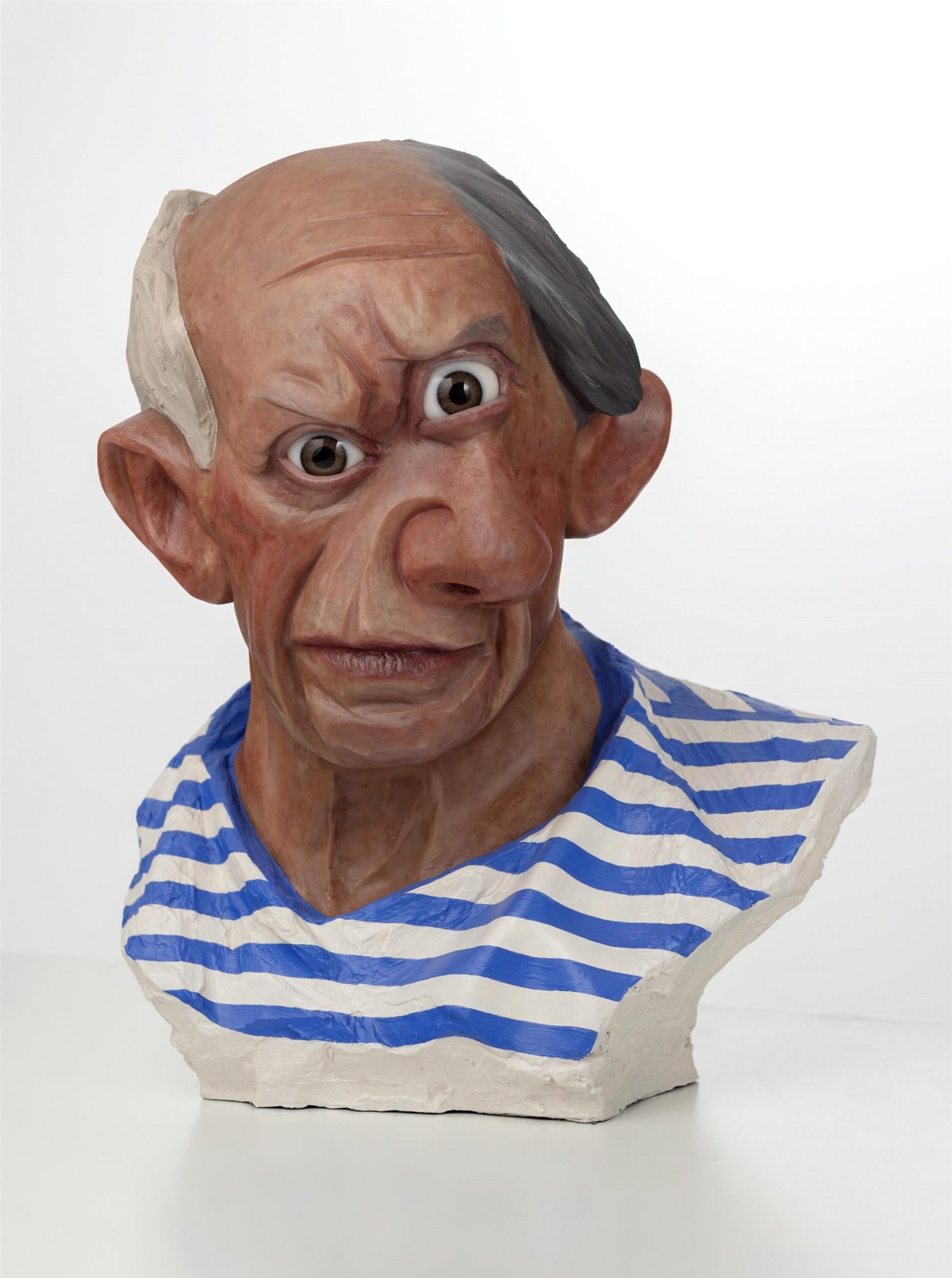 TCR Adam S╠îtech Picasso Acrylic and oil on a synthetic resin, 2022  30 x 40 x 46 cm