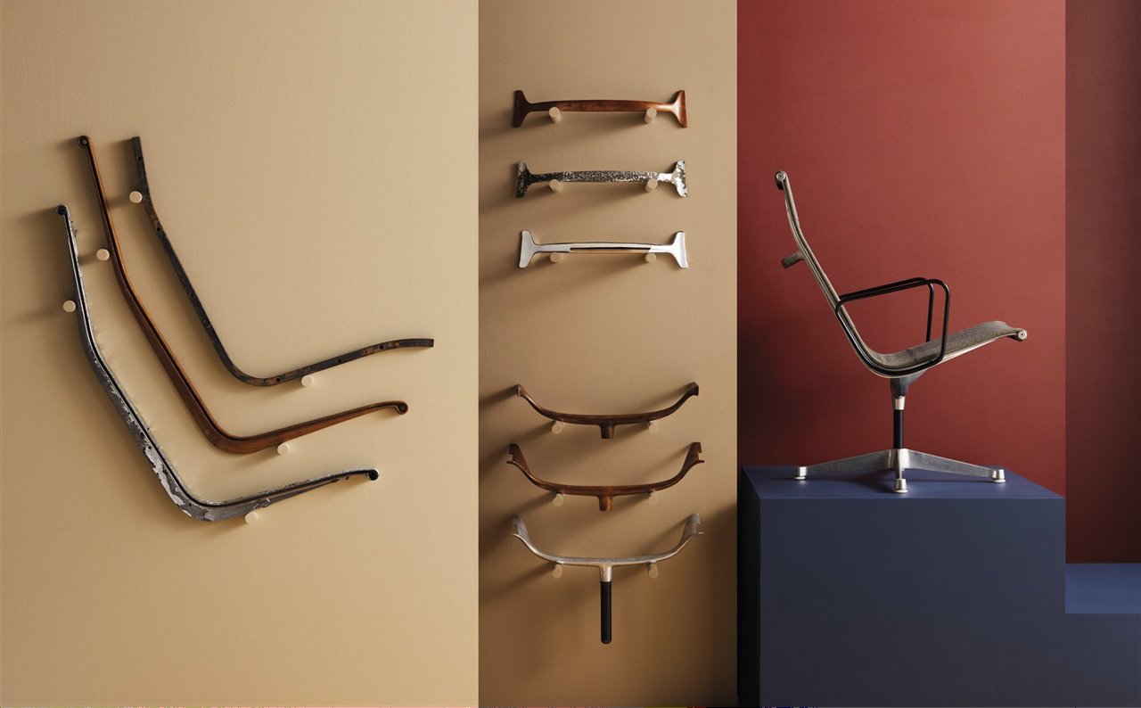 Despiece de las silla Aluminum de los Eames.
