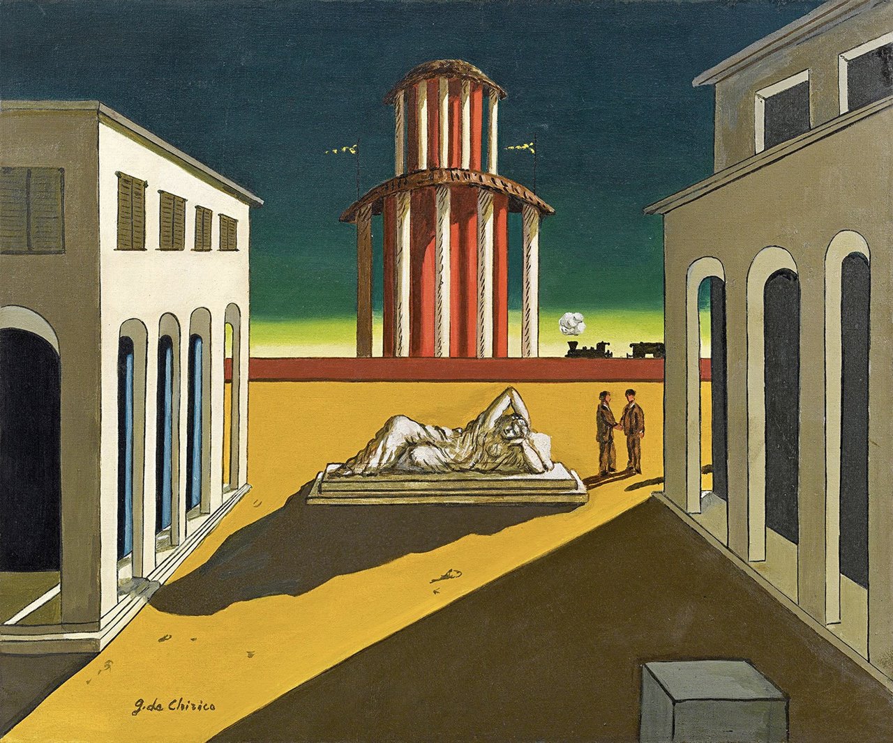Piazza d'Italia, Giorgio de Chirico, 1964.