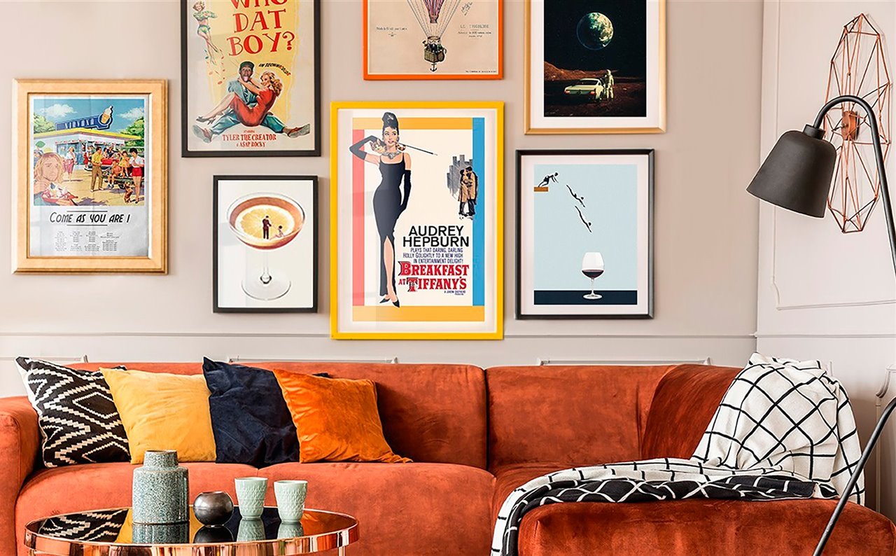 30 ideas para decorar con cuadros y láminas