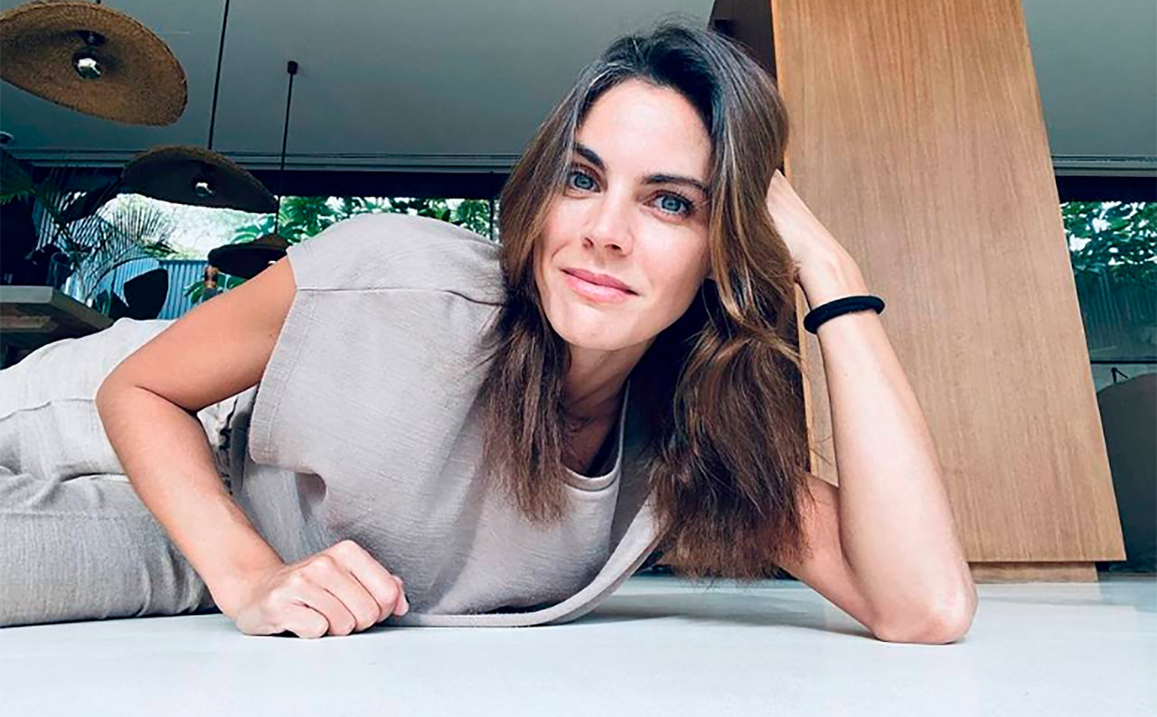 Amaia Salamanca en su casa de Marbella 