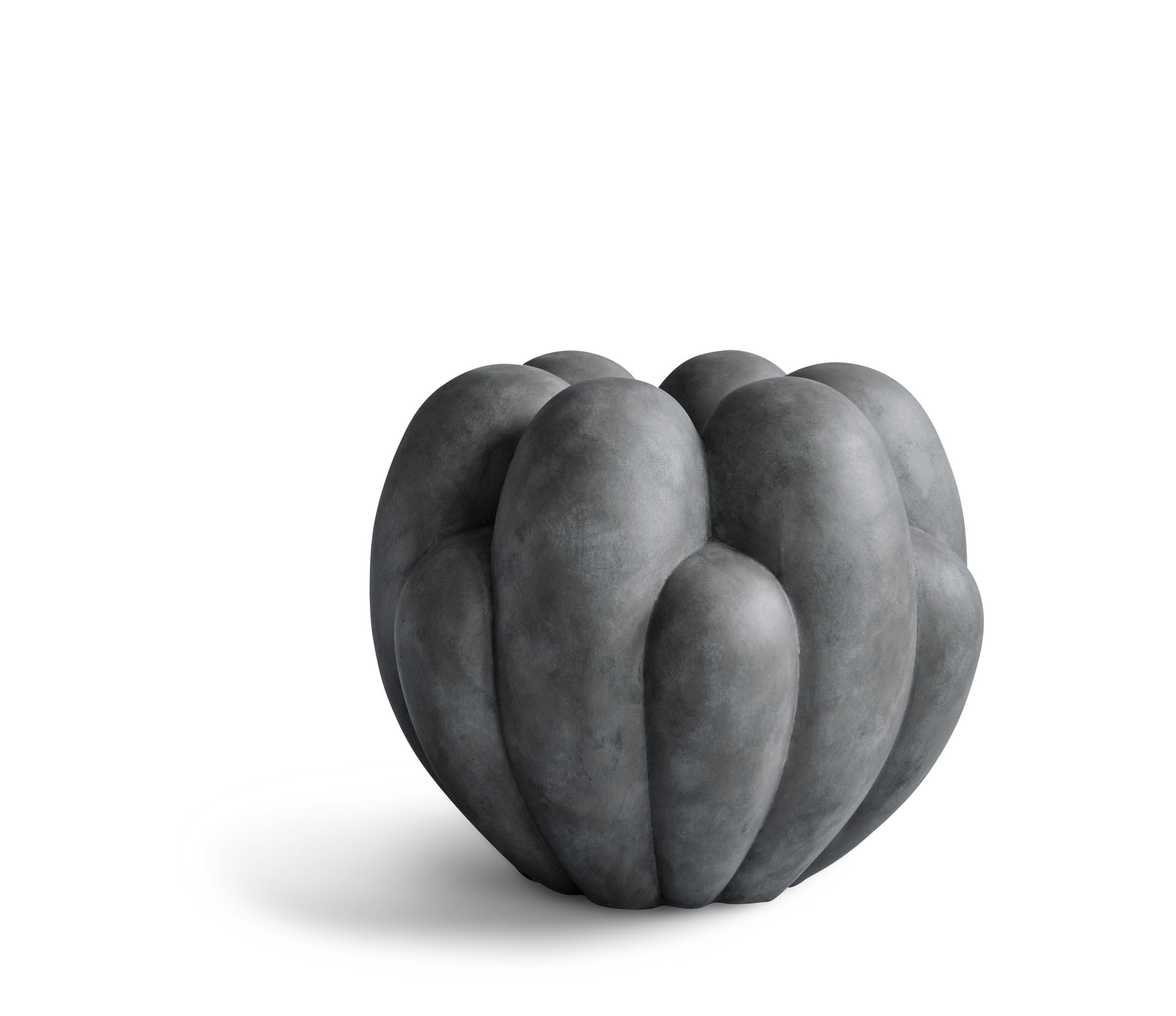221046   Bloom Vase, Big   Dark Grey   White Packshot
