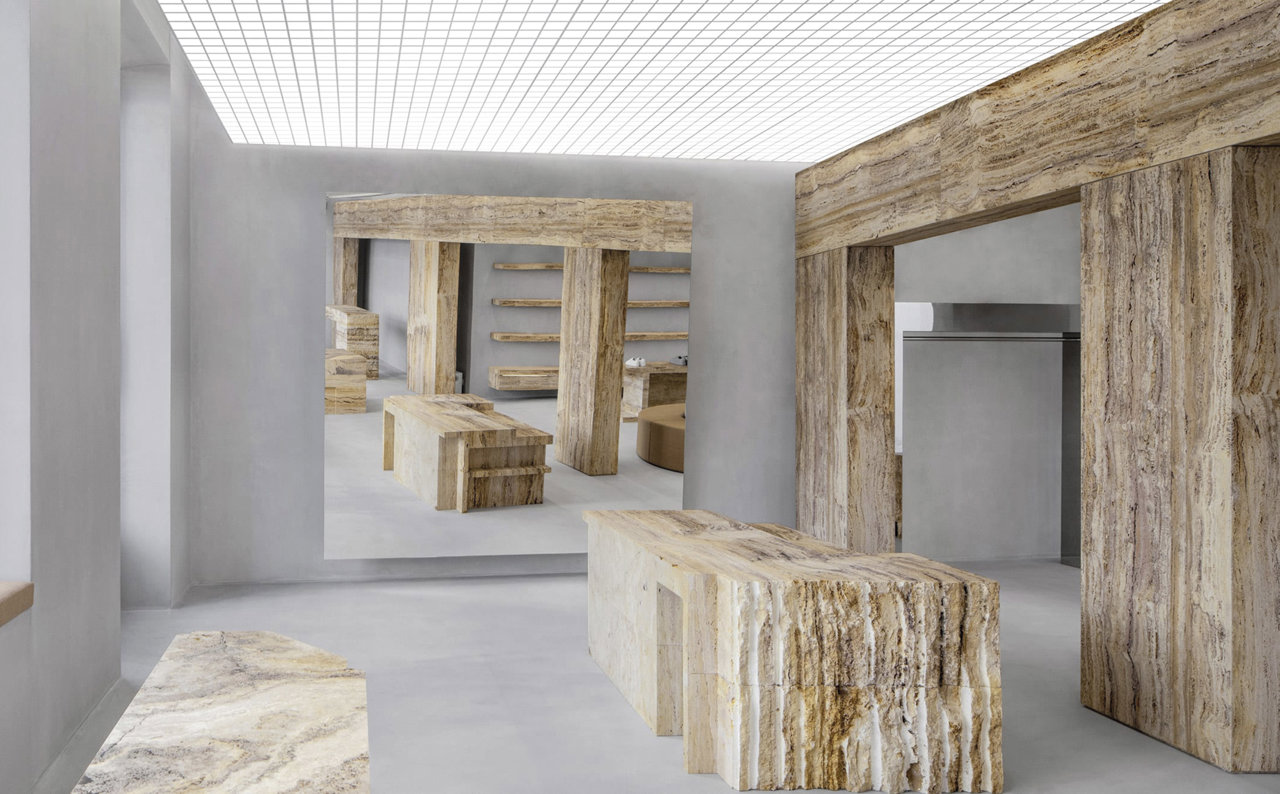 Concept Store de Axel Arigato en Le Marais, por Halleroed (2021) 