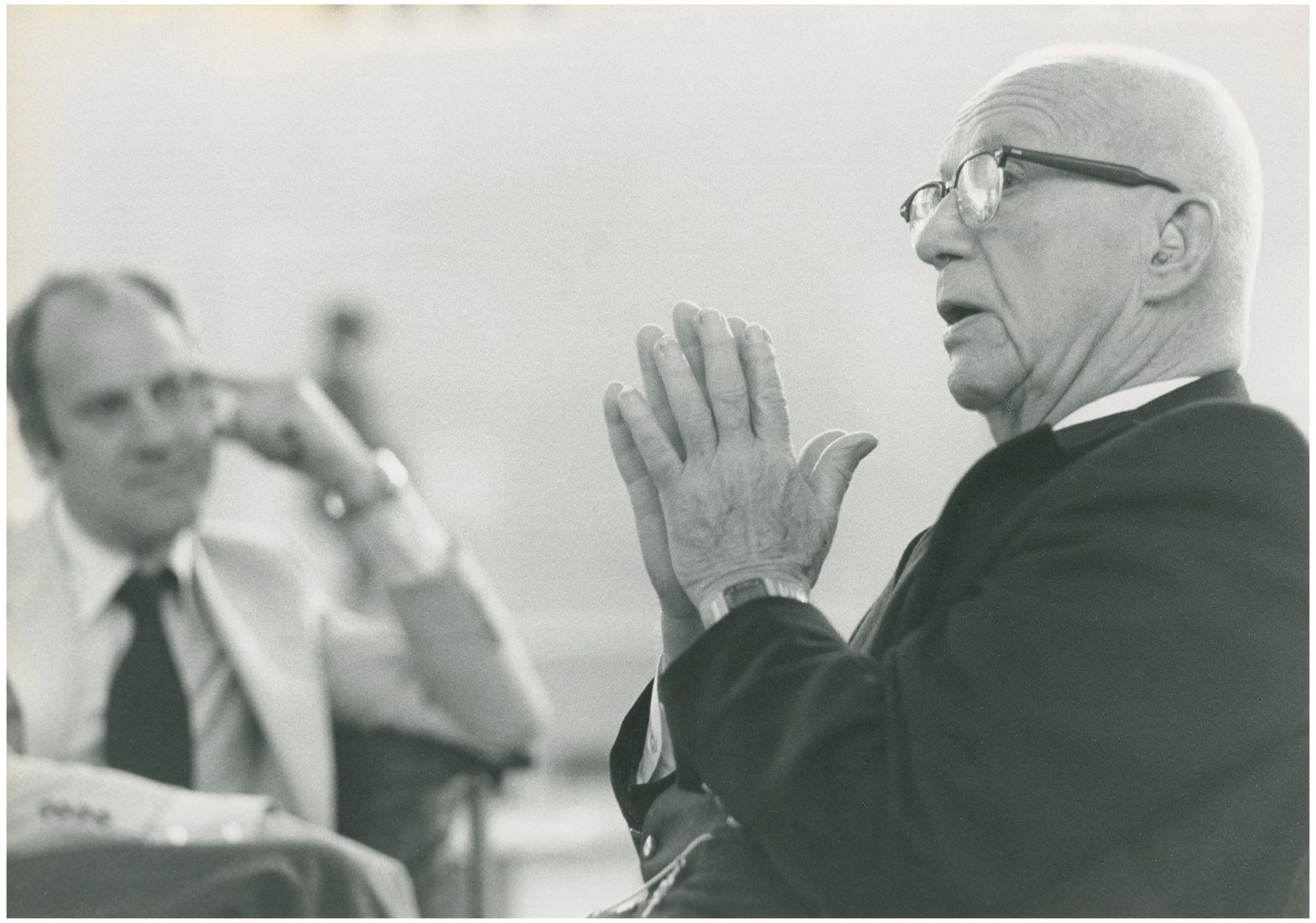 Norman Foster y Buckminster Fuller. Cortesía de Norman Foster Foundation