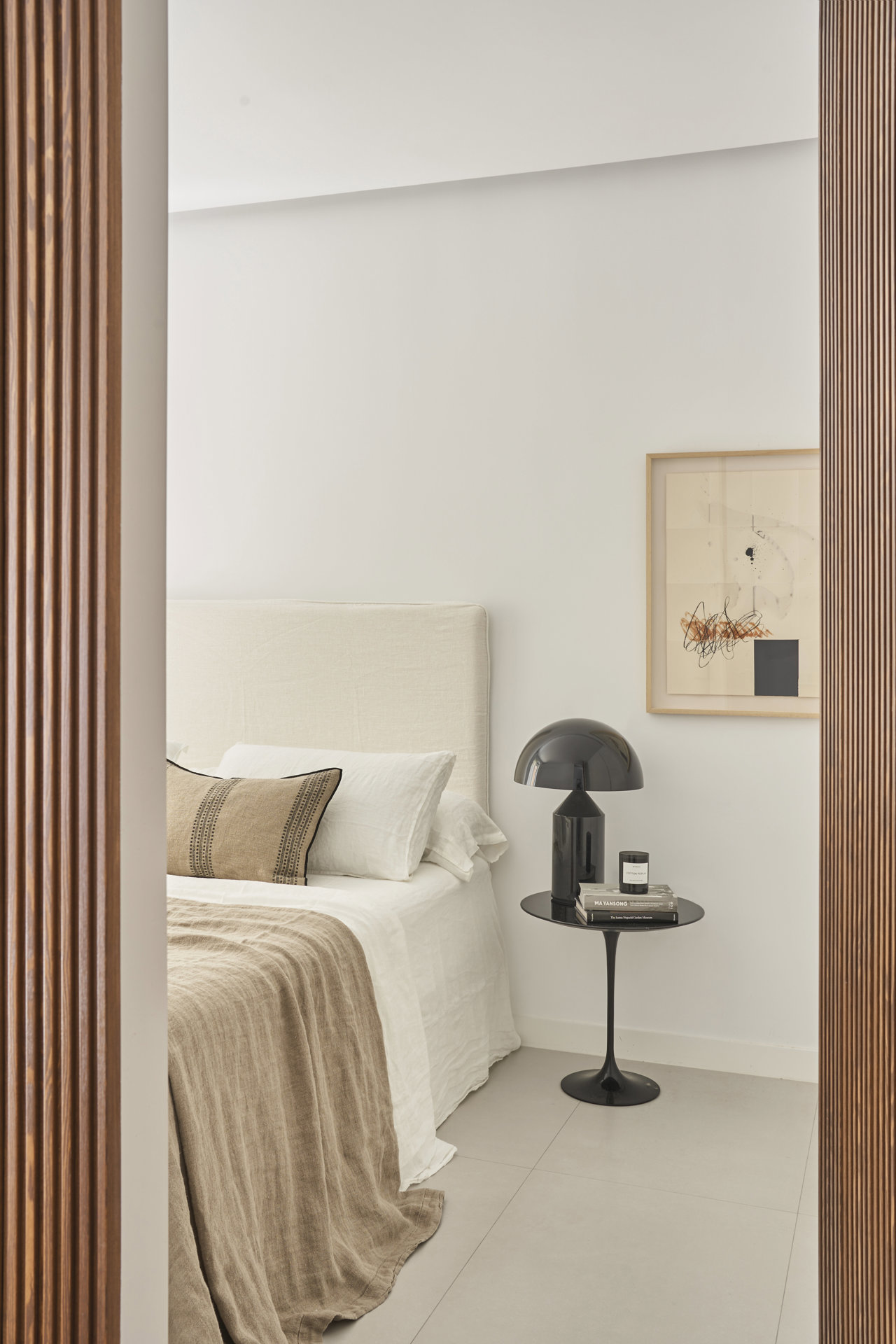 Dormitorio de Casa A de la arquitecta Lourdes Martínez Nieto en Madrid