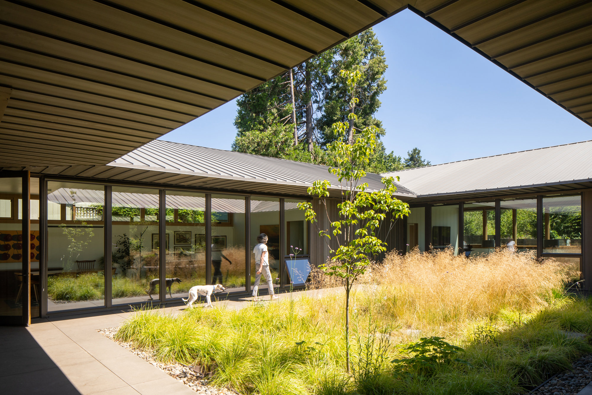 15 casas con patios interiores que consiguen que ya no queramos tener  terraza