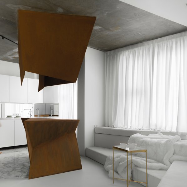 Esta casa inspirada en el suprematismo ruso juega con la geometría y el color