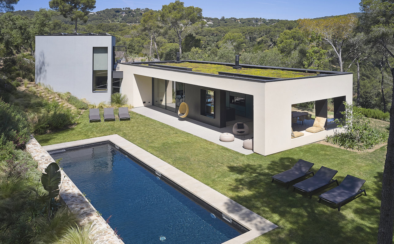 Exterior de la casa en Begur
