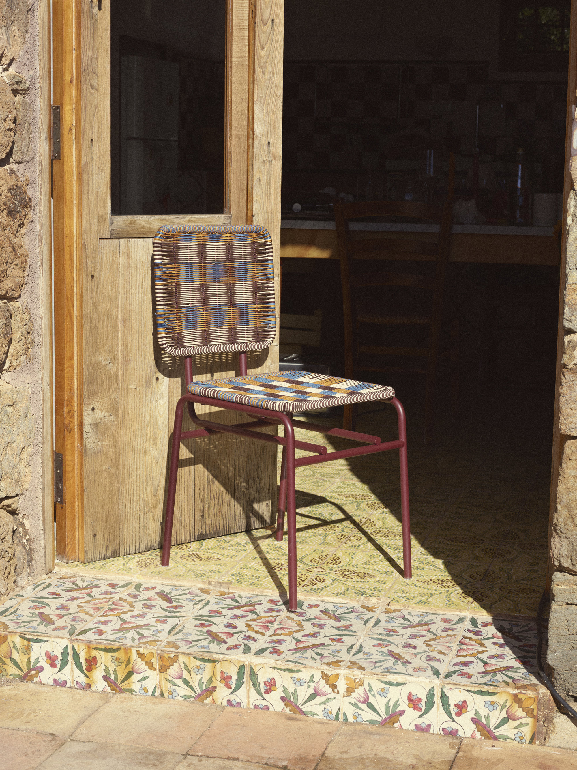 Silla de metal