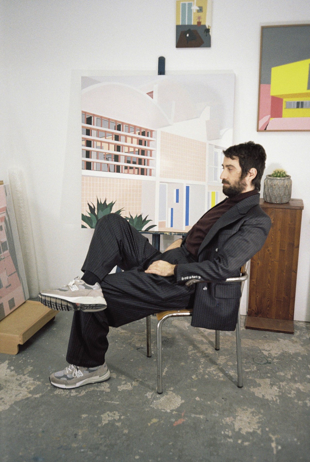 Albert Florent en su estudio