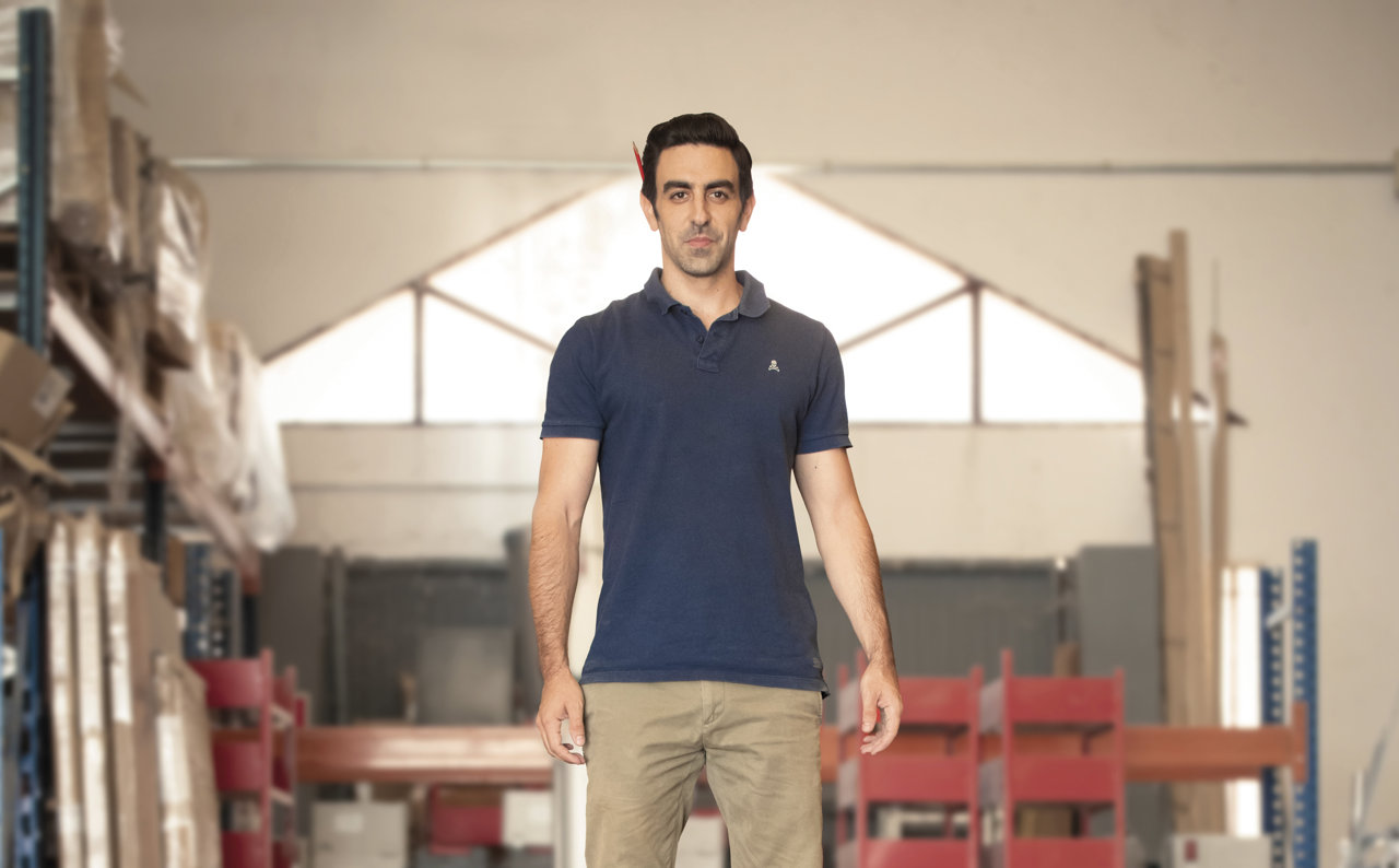 Andrés Mariño en su taller