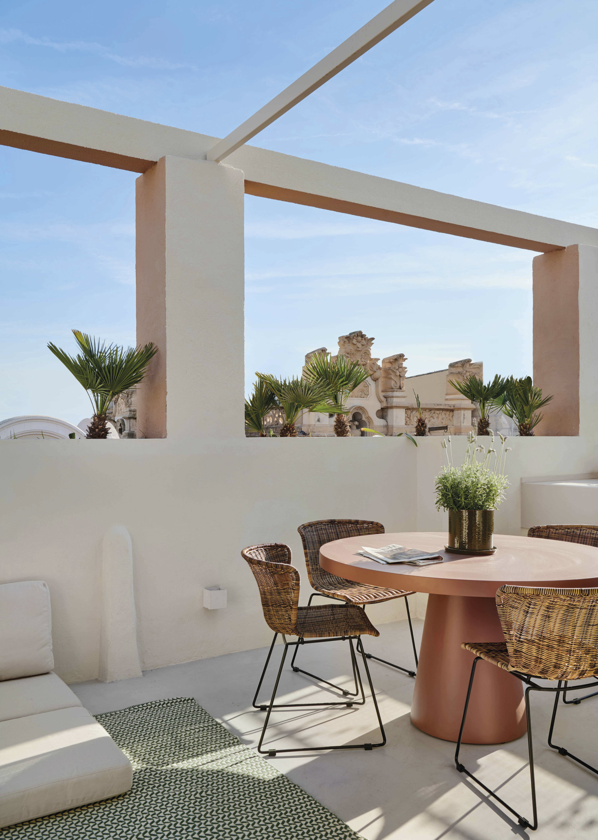  En la terraza de 40 m2