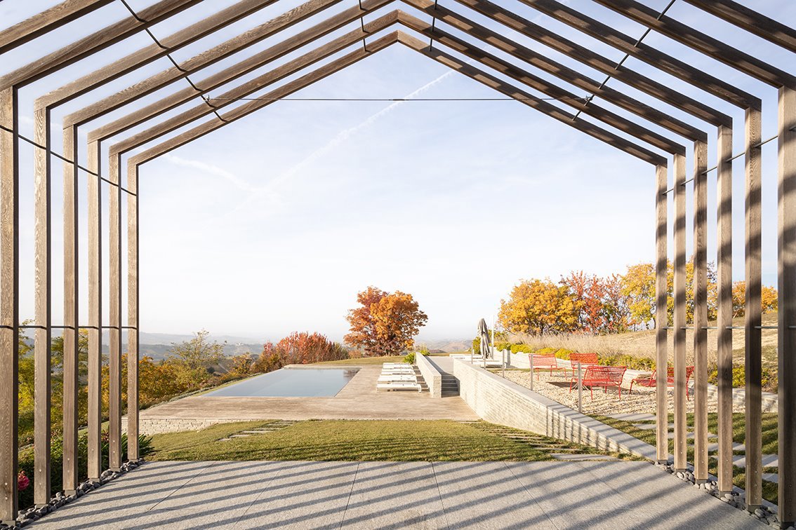 Una villa italiana en clave moderna
