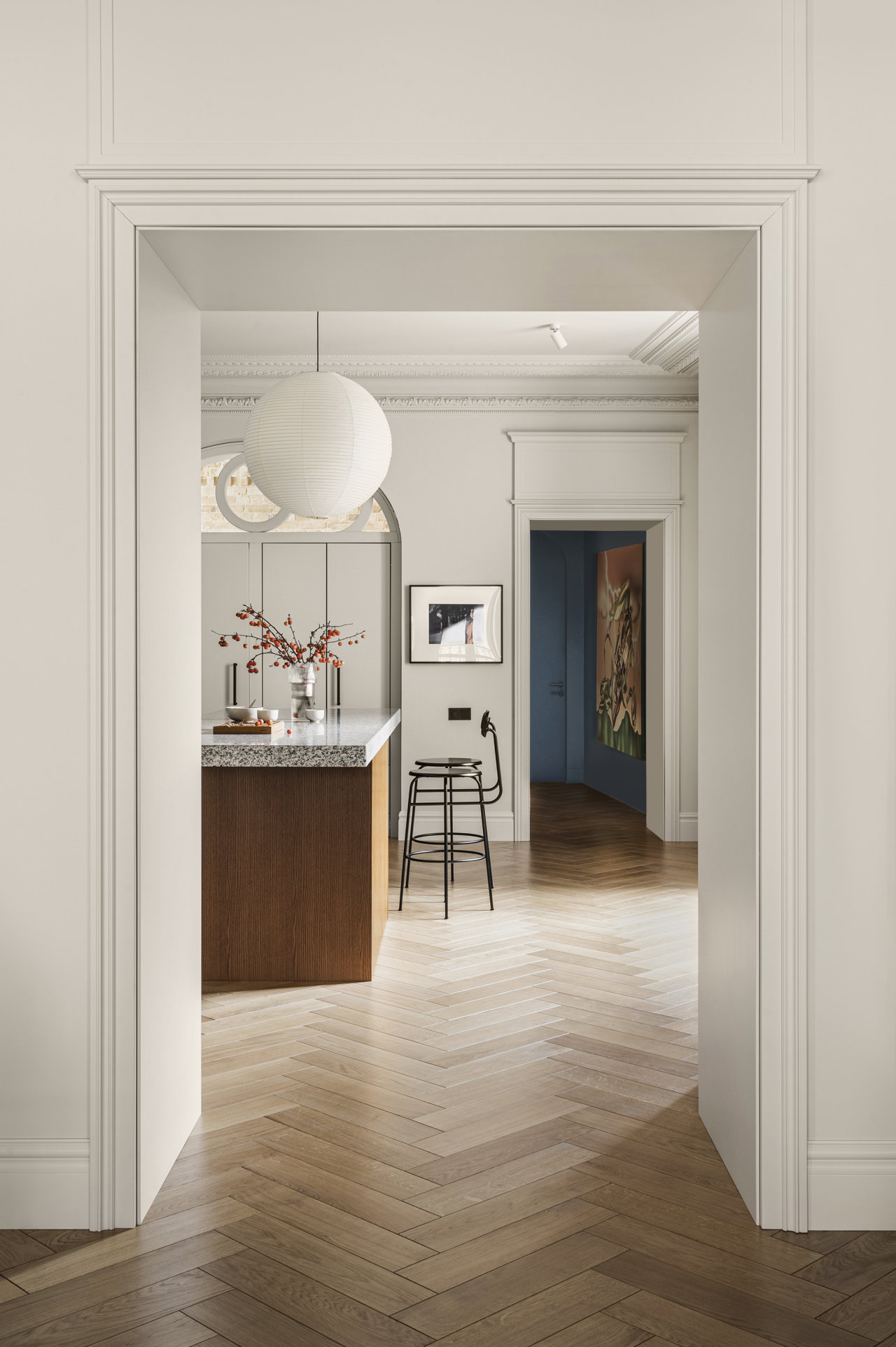 La cocina ha sido diseñada como una zona noble